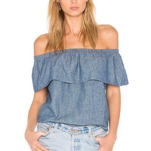 Levi's Off Shoulder White Flowy Top